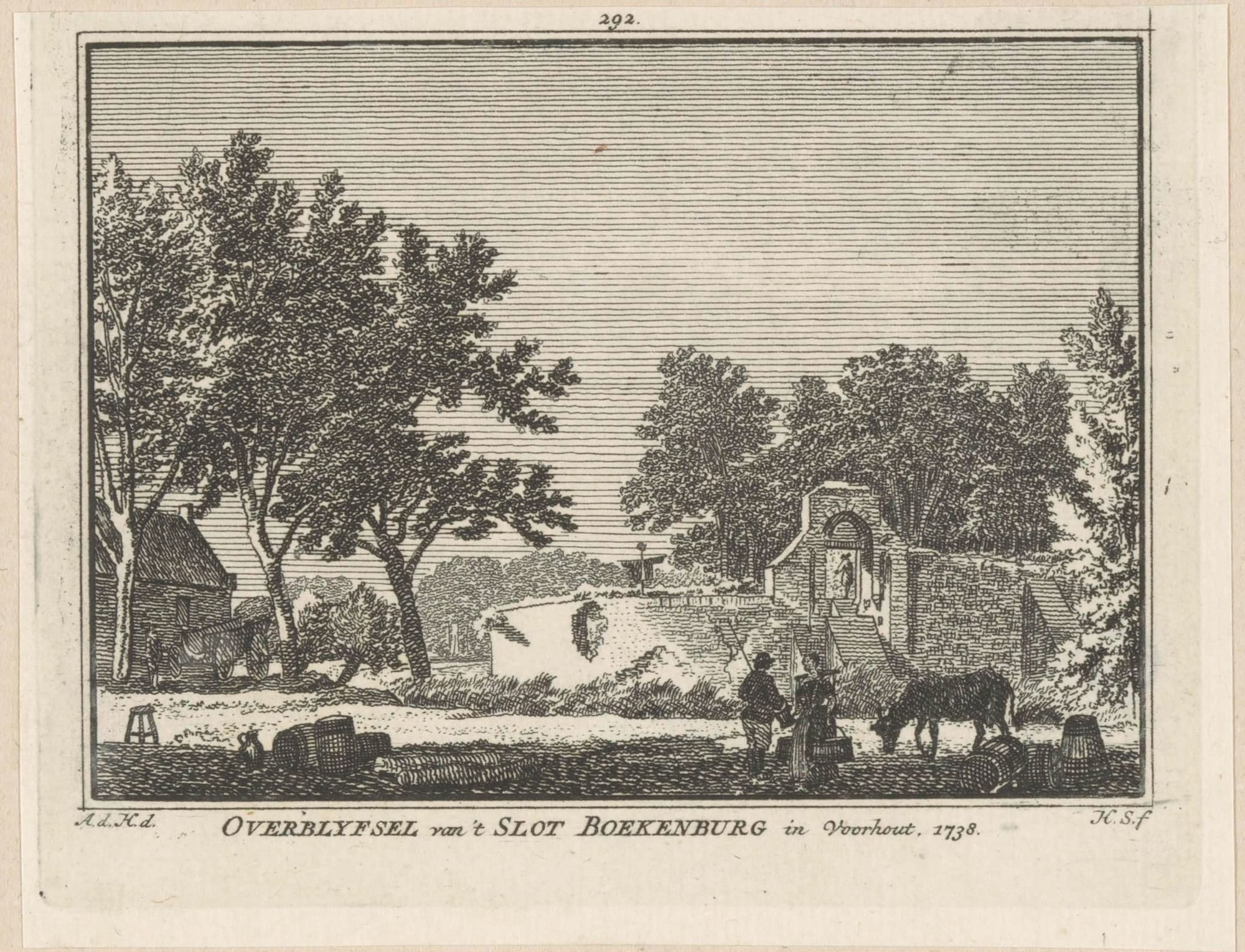 Ruïne van Kasteel Boekenburg, Hendrik Spilman (1738)