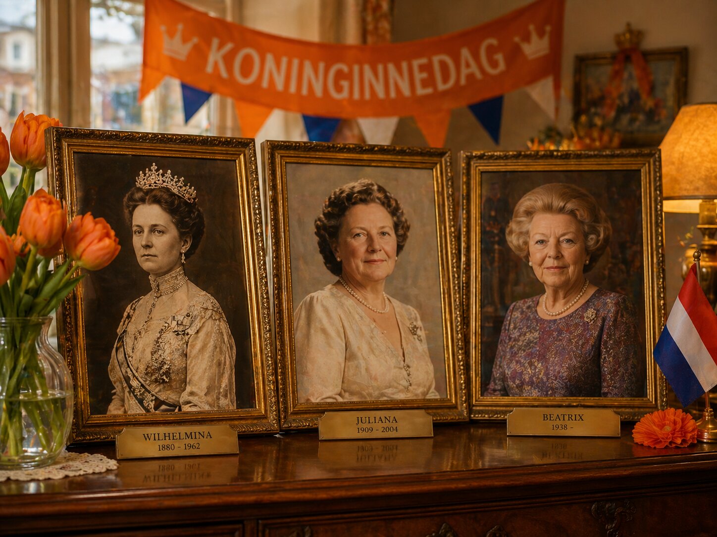 Drie generaties koninginnen, elk met een eigen stijl