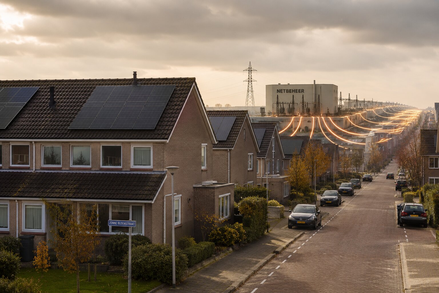 Overbelast elektriciteitsnet met congestie in de infrastructuur