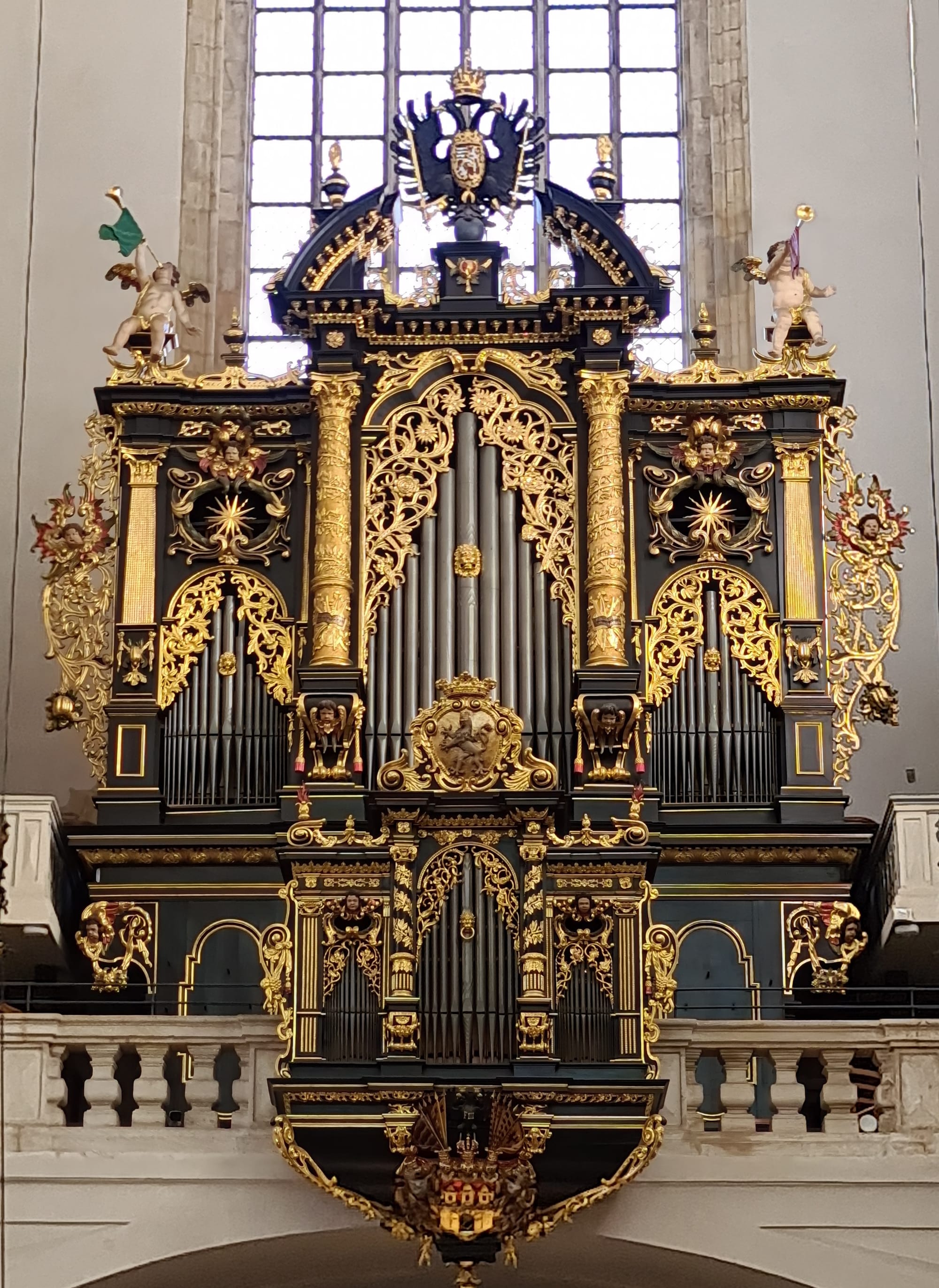 The Mundt organ in the Church of Our Lady Before Týn, Prague, built in 1673