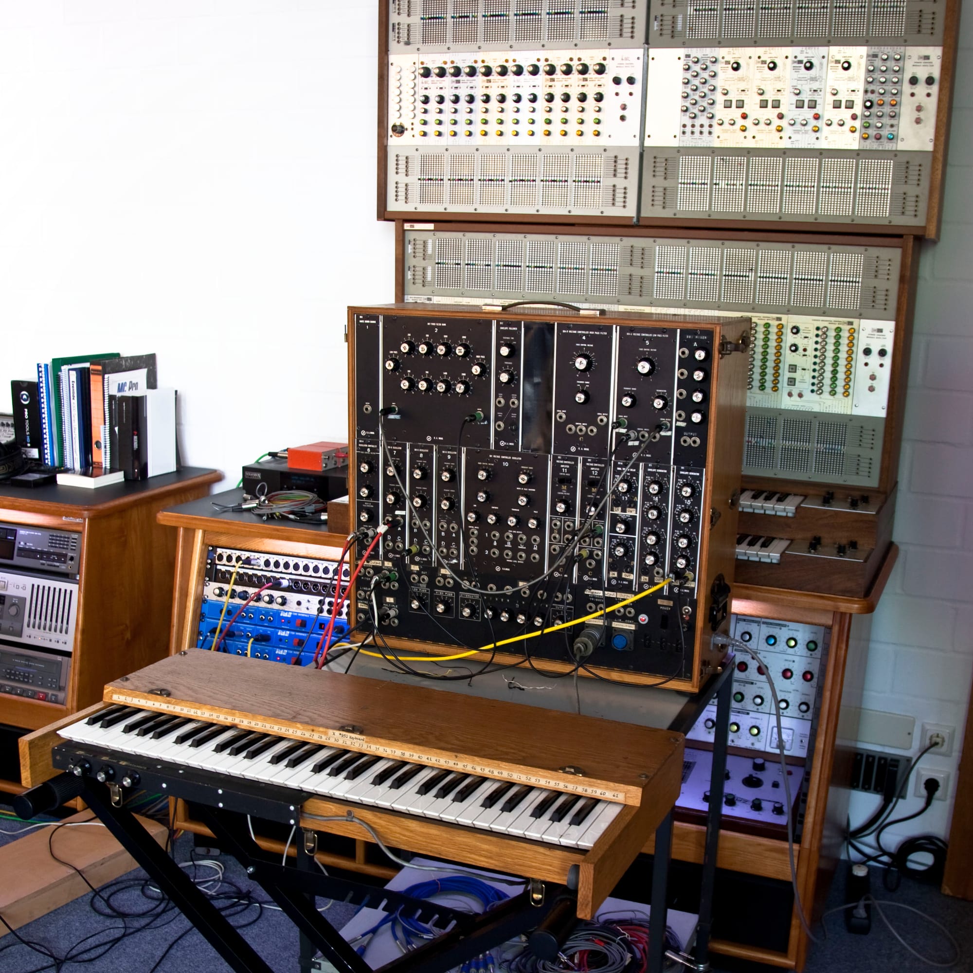 Moog and ARP synthesizers from the 1970s